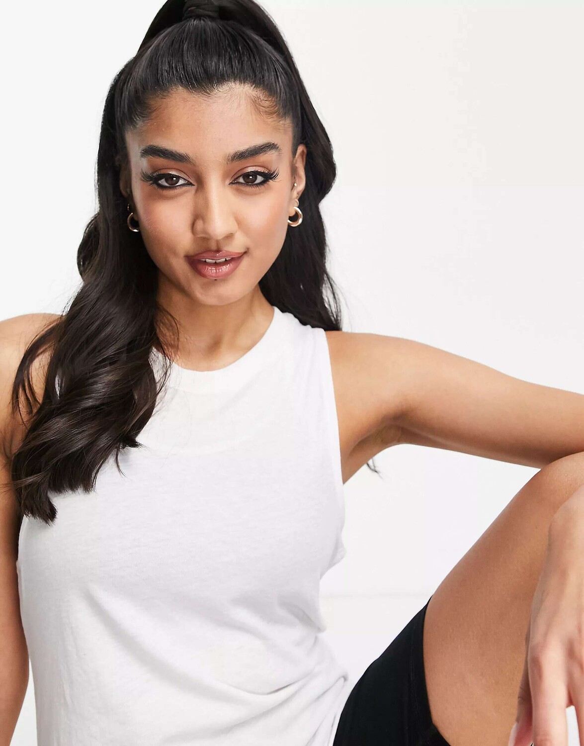 

Хлопок: Белая майка On activewear Cotton:On