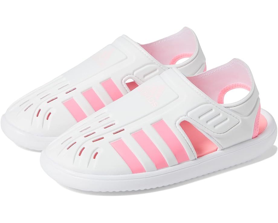 Сандалии Adidas Summer Closed Toe Water Sandals, цвет White/Beam Pink/Clear Pink
