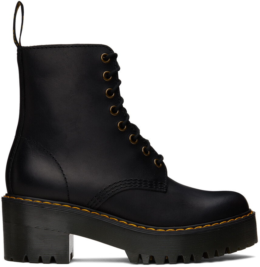 

Черные высокие ботильоны Shriver Dr. Martens, Черный, Черные высокие ботильоны Shriver Dr. Martens