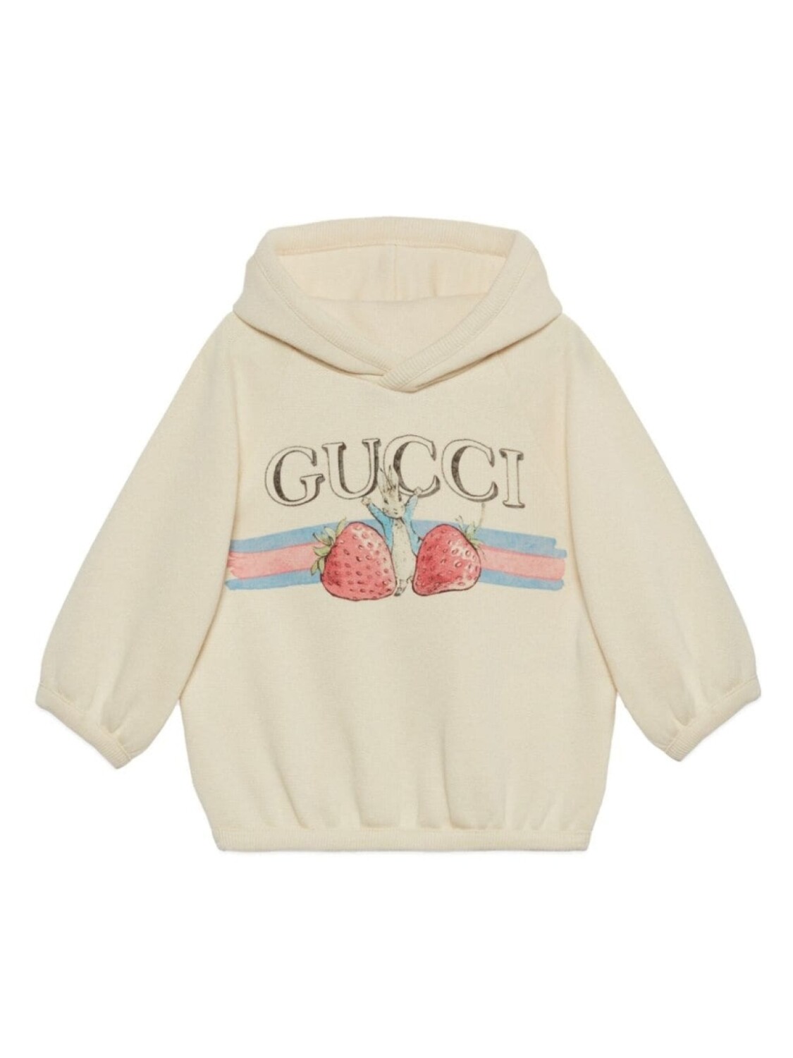

Gucci Kids худи из джерси с принтом, белый