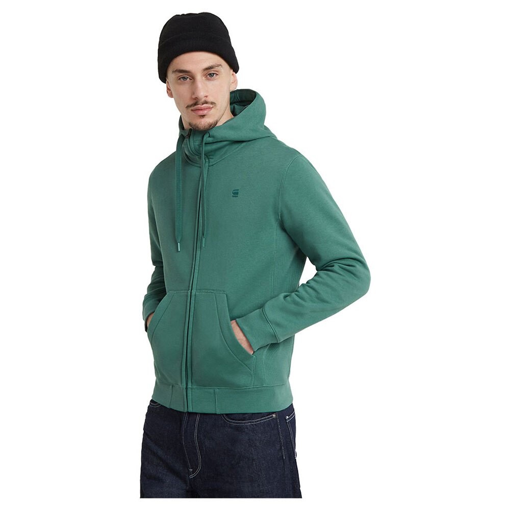 

Толстовка G-Star Premium Core Full Zip, зеленый