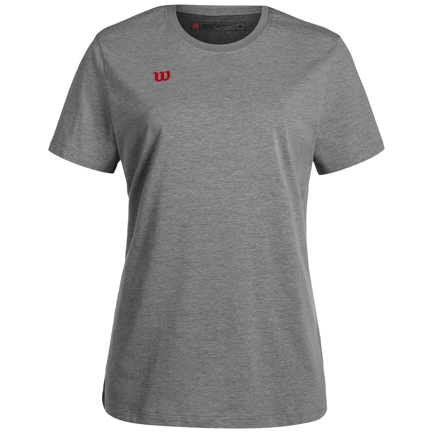 

Футболка Wilson Fundamentals Cotton, цвет grau/rot