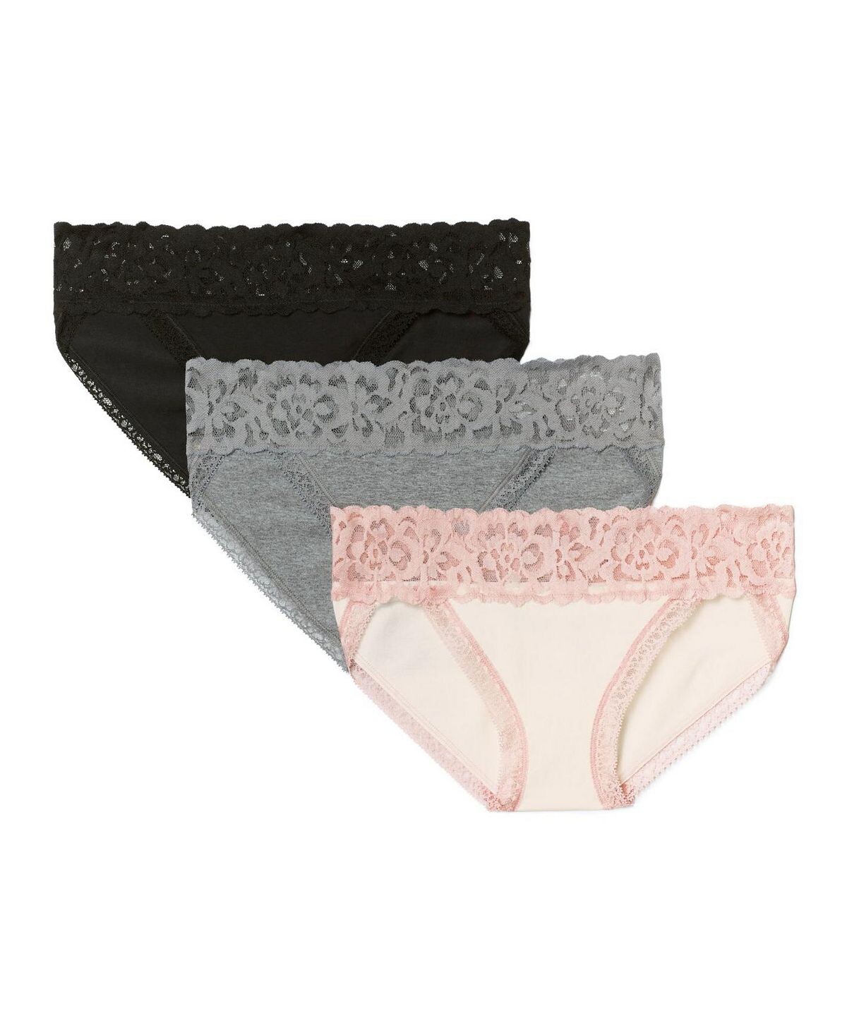 

Женские трусики бикини больших размеров Joanie Cotton Pack Adore Me, серый