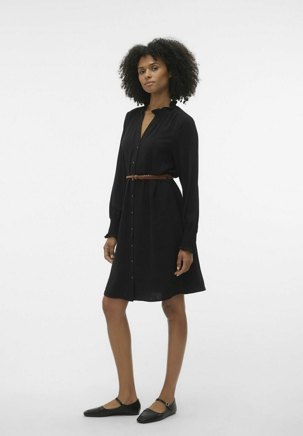 

Платье-рубашка Vero Moda VMVIBE LS ABK EXC, черный