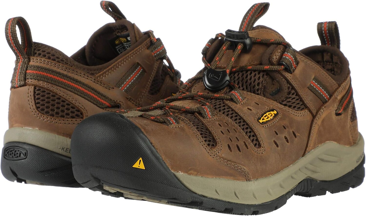 

Кроссовки Atlanta Cool II (Steel Toe) KEEN Utility, цвет Shitake/Rust