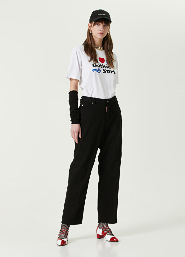 

Черные джинсовые брюки baggy fit Dsquared2, Черный