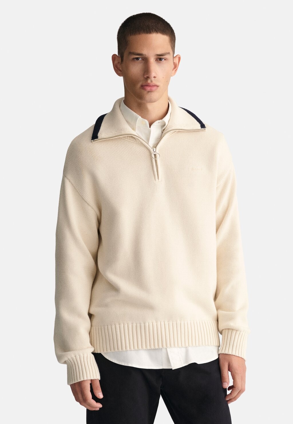 

Джемпер Plain Half-Zip GANT, цвет cream
