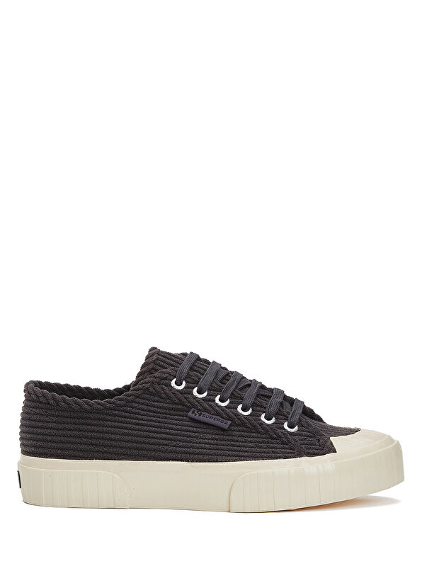 

2630 stripe вельветовые женские кроссовки черного цвета Superga