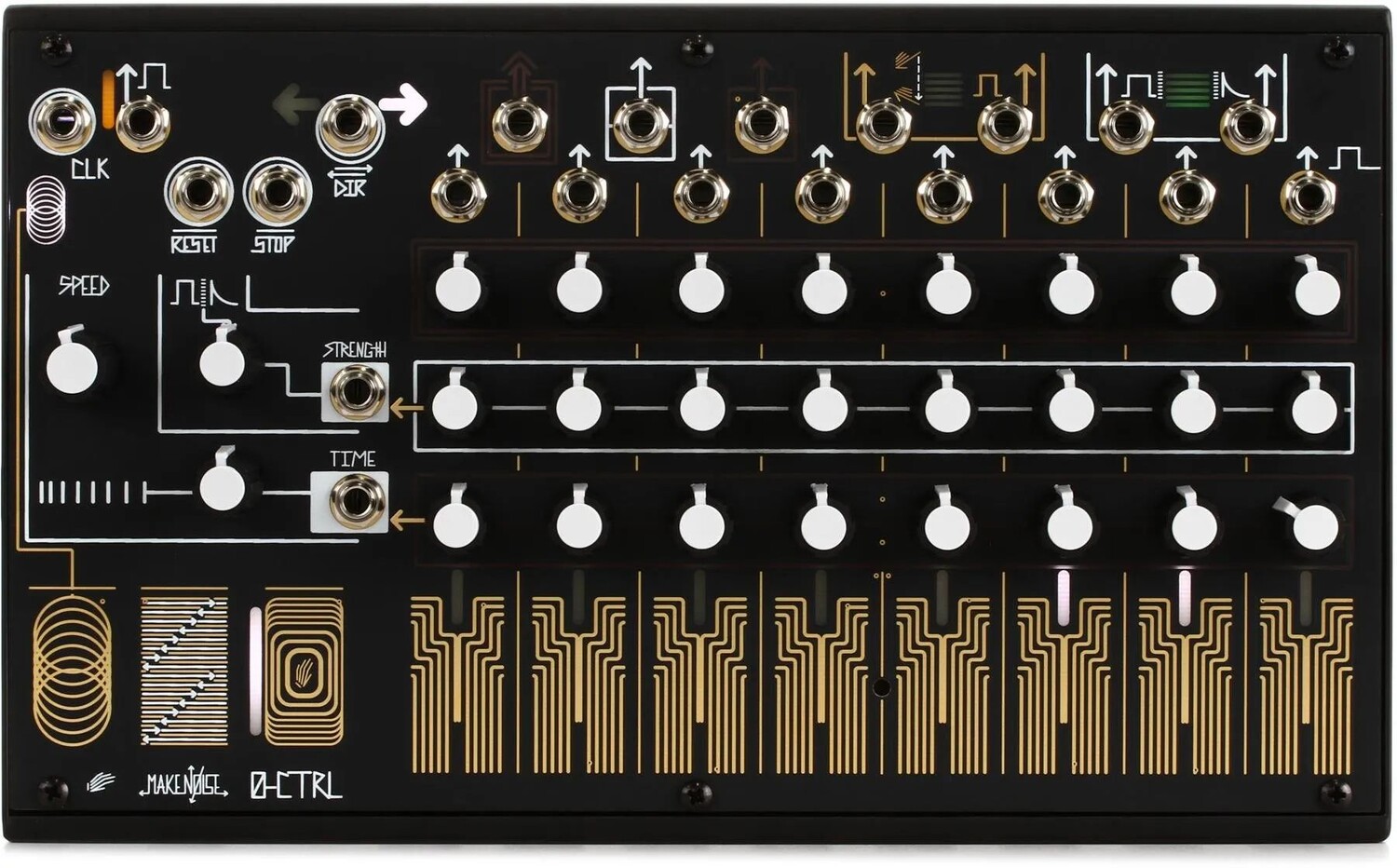 

Полумодульный аналоговый настольный контроллер и секвенсор Make Noise 0-CTRL