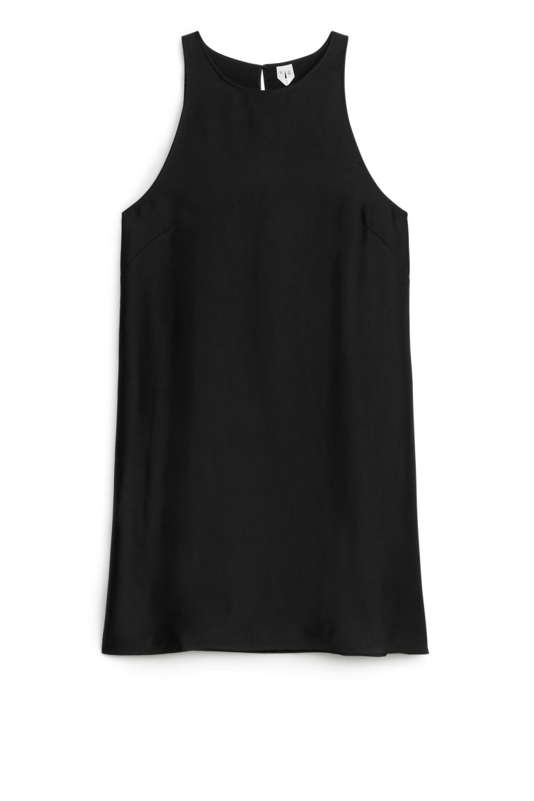 Свободное мини-платье Arket, черный