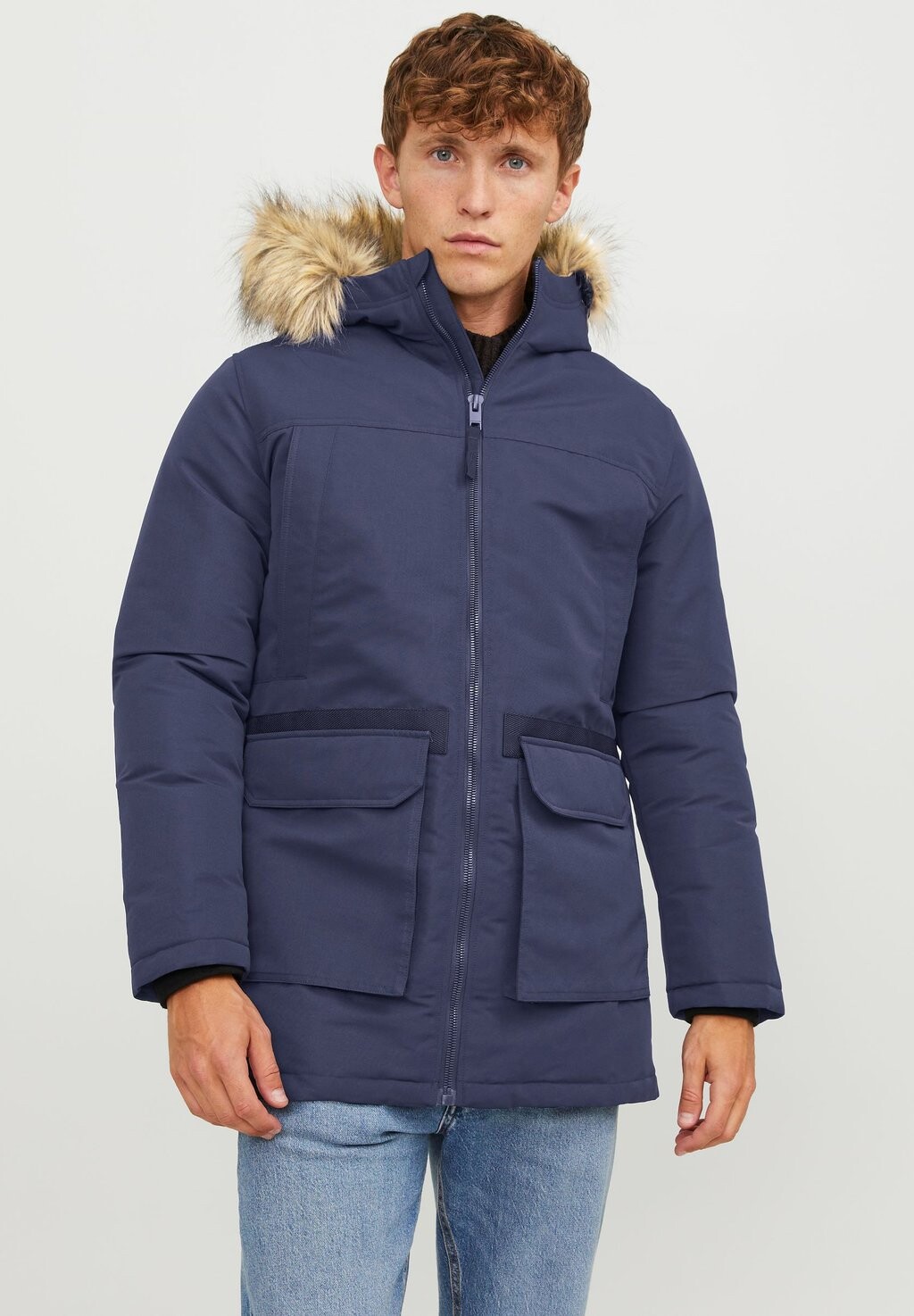 

Зимнее пальто JJEWING Jack & Jones, темно-синий пиджак