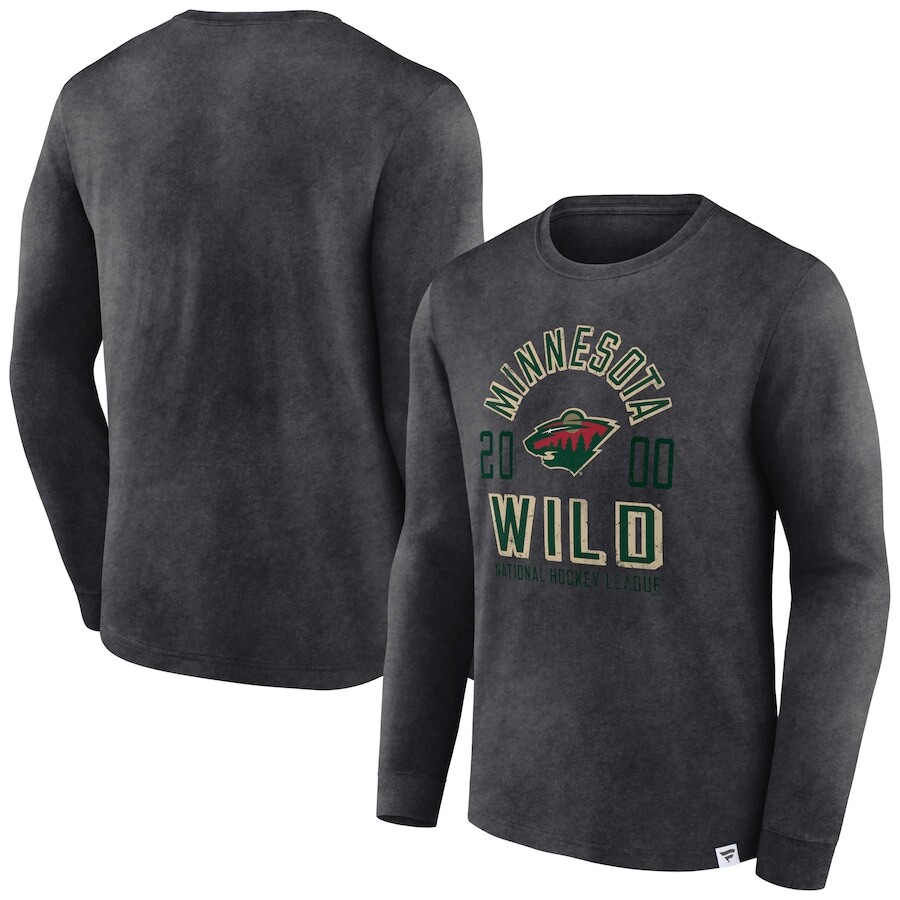 

Футболка с длинным рукавом Fanatics Branded Minnesota Wild, угольный
