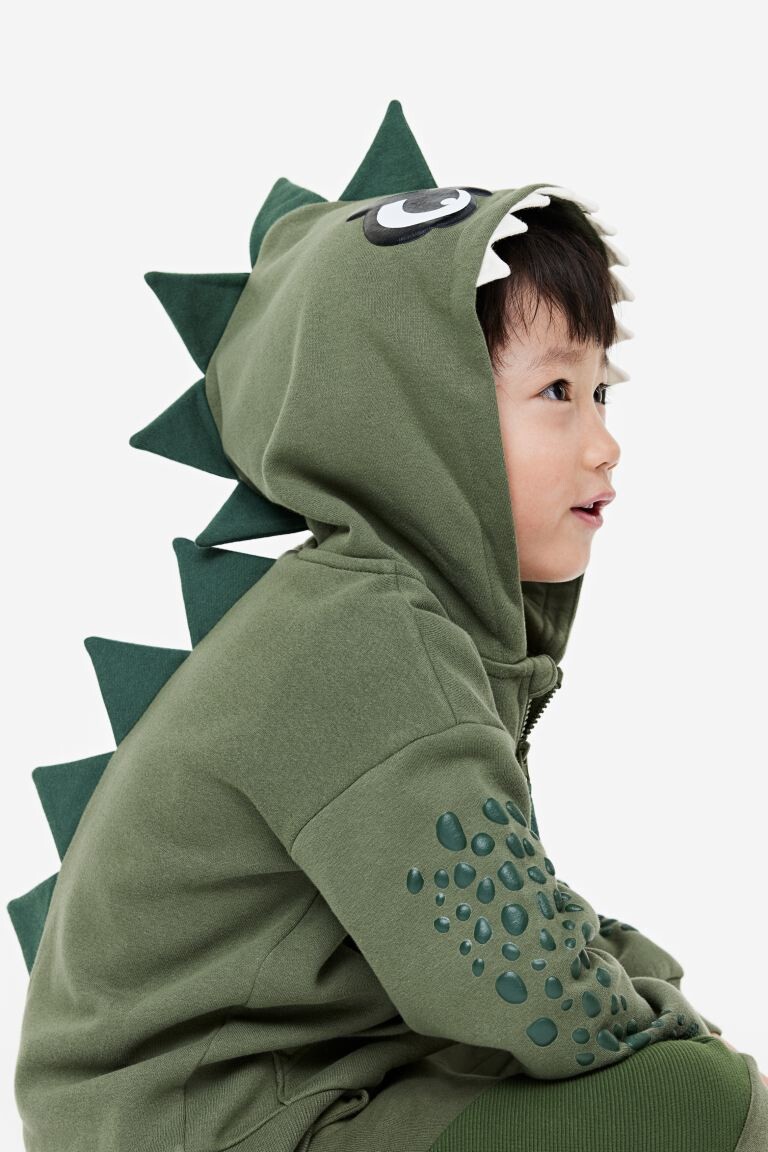 

Топ с капюшоном и молнией с аппликацией H&M