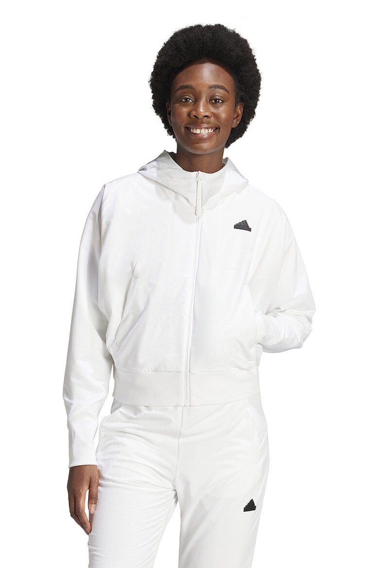 

Толстовка с молнией и логотипом Adidas Sportswear, белый