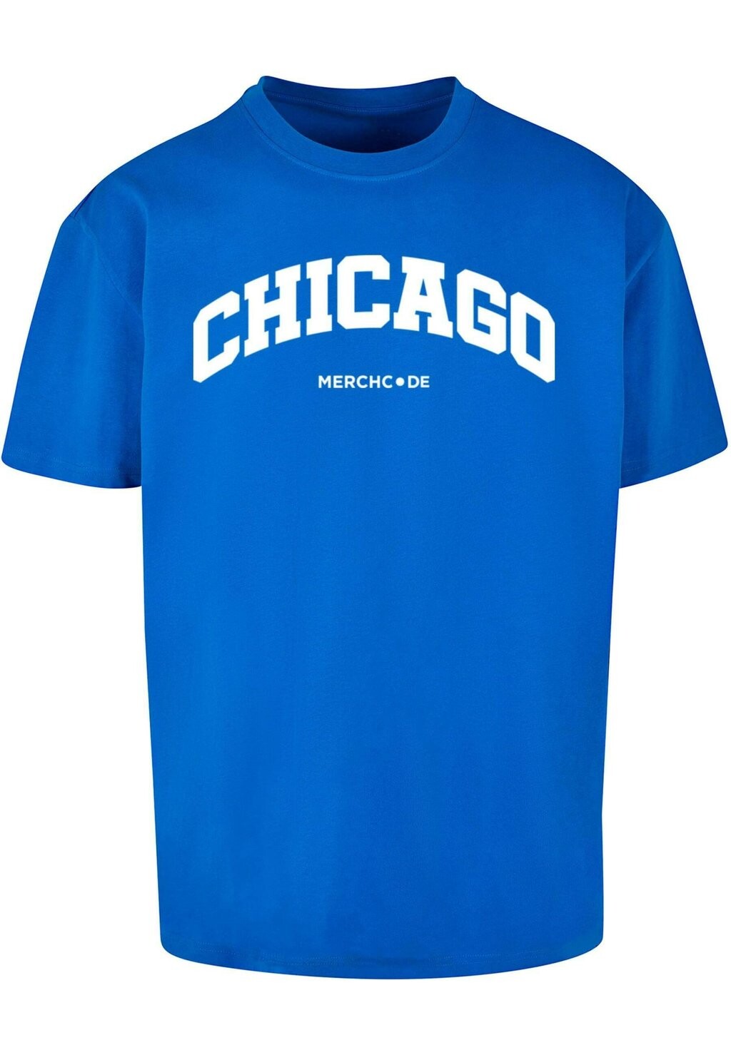 

Футболка с принтом CHICAGO WORDING HEAVY OVERSIZE Merchcode, цвет cobalt blue