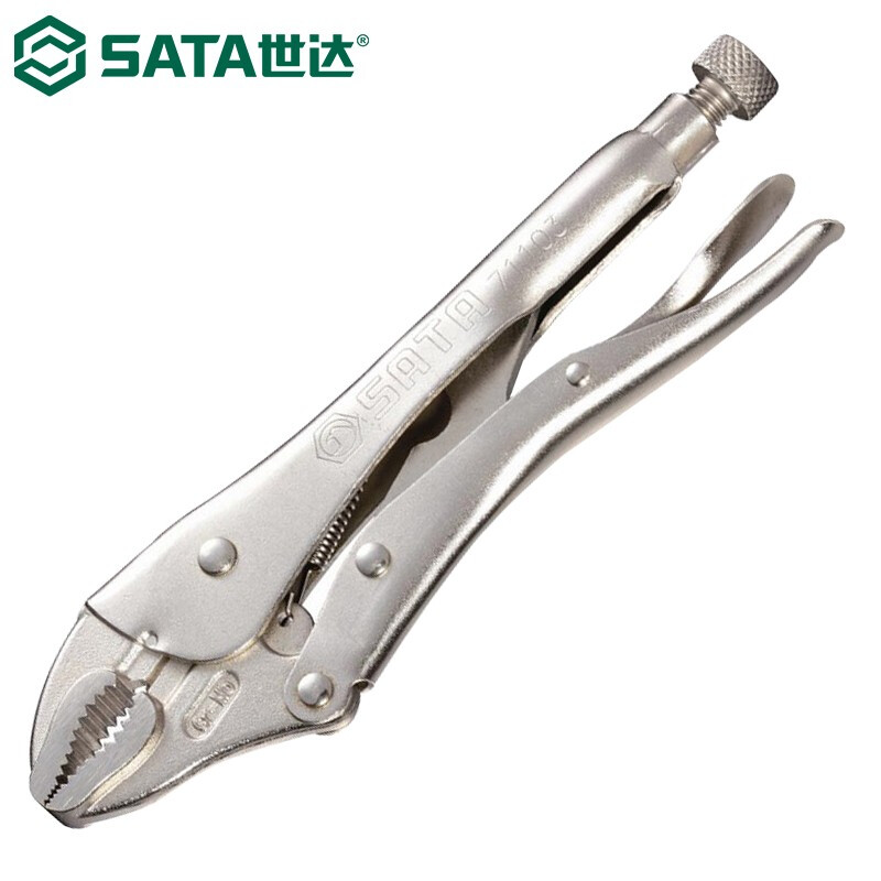 SATA 71103 Мощные щипцы с круглыми губками и лезвиями, ручные плоскогубцы, фиксированные плоскогубцы, 10 дюймов.