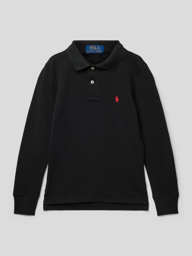 

Рубашка-поло с длинными рукавами Polo Ralph Lauren, черный