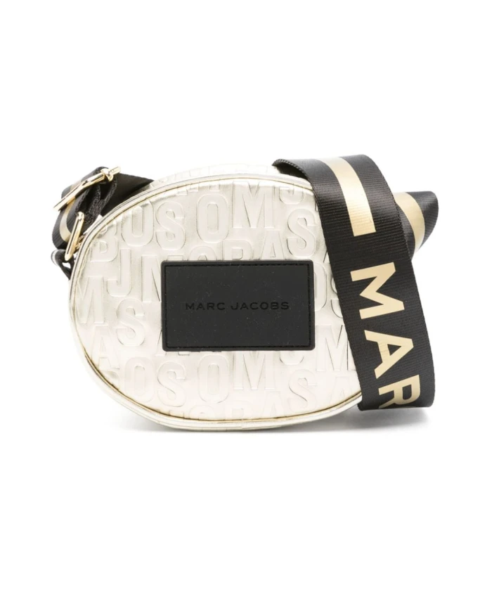 

Золотистая сумка на плечо с логотипом Marc Jacobs, бежевый