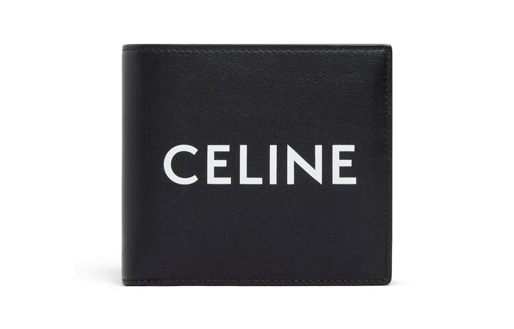 

Кошелек Celine Bifold Celine с принтом, черный/белый