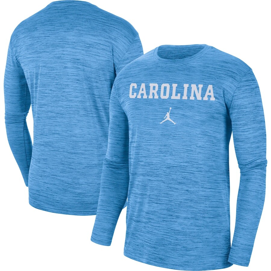 

Футболка с длинным рукавом Jordan Brand North Carolina Tar Heels, синий