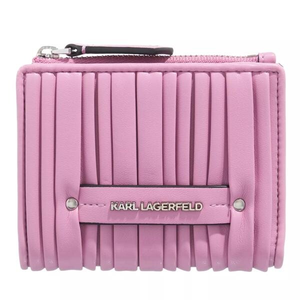 Кошелек k/kushion sm bifold wallet Karl Lagerfeld, фиолетовый сумка кросс боди karl lagerfeld kushion sm baguette голубой