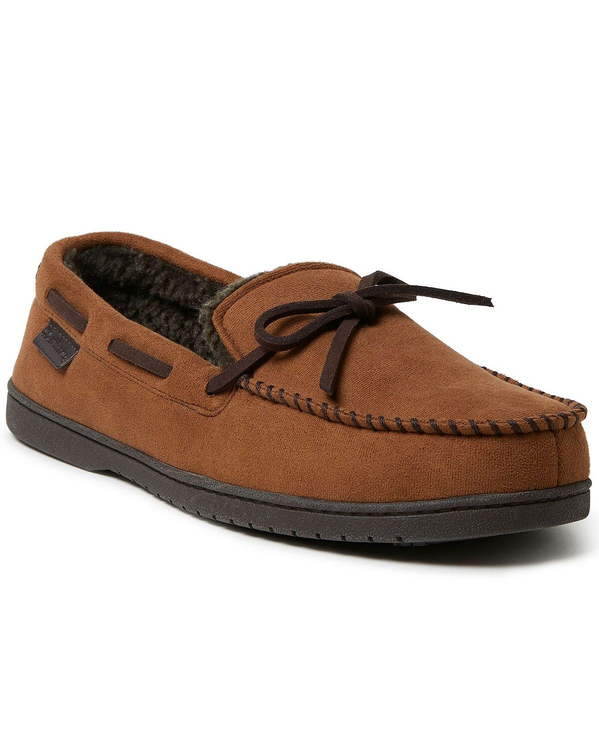 

Мужские мокасины Toby из микрозамши с завязками Dearfoams