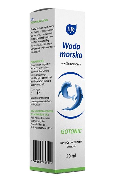 Морская вода для носа Life Woda Morska Izotoniczna Sensitive, 30 мл