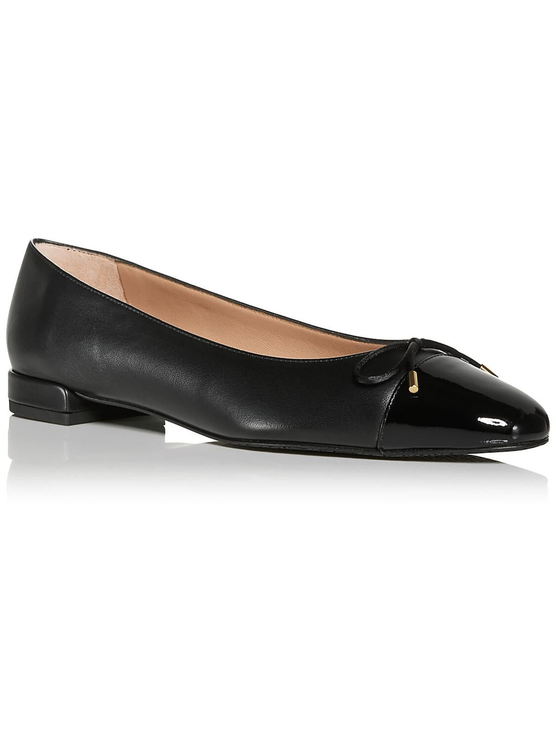

Женские кожаные балетки SLEEK BOW с закрытым носком Stuart Weitzman, черный