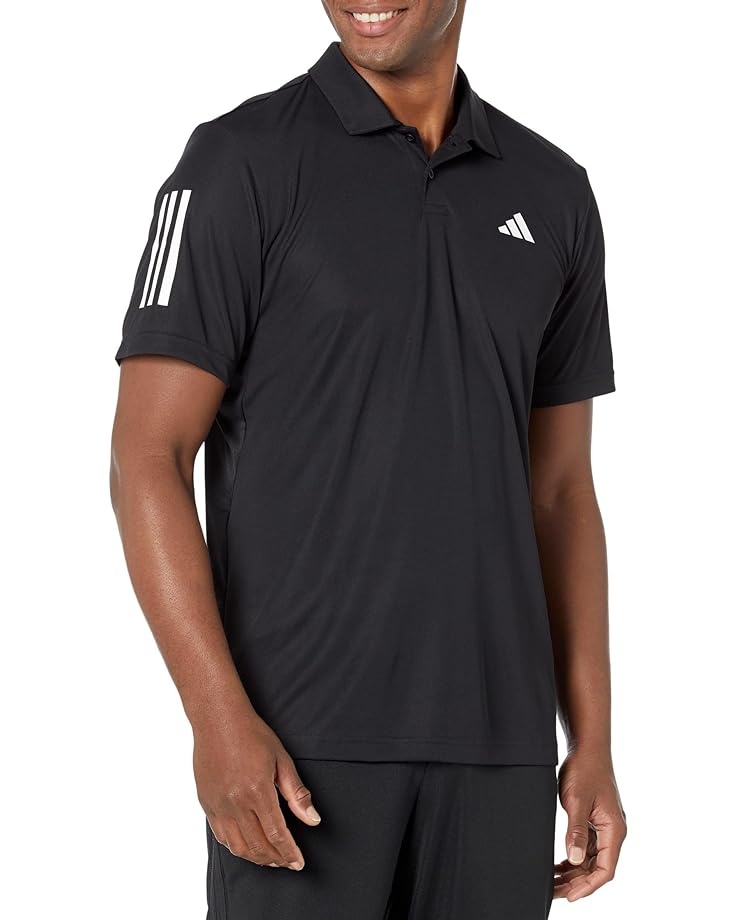 Поло adidas Club 3-Stripes Tennis, черный спортивные шорты adidas club 3 stripes tennis shorts hs3253 черный