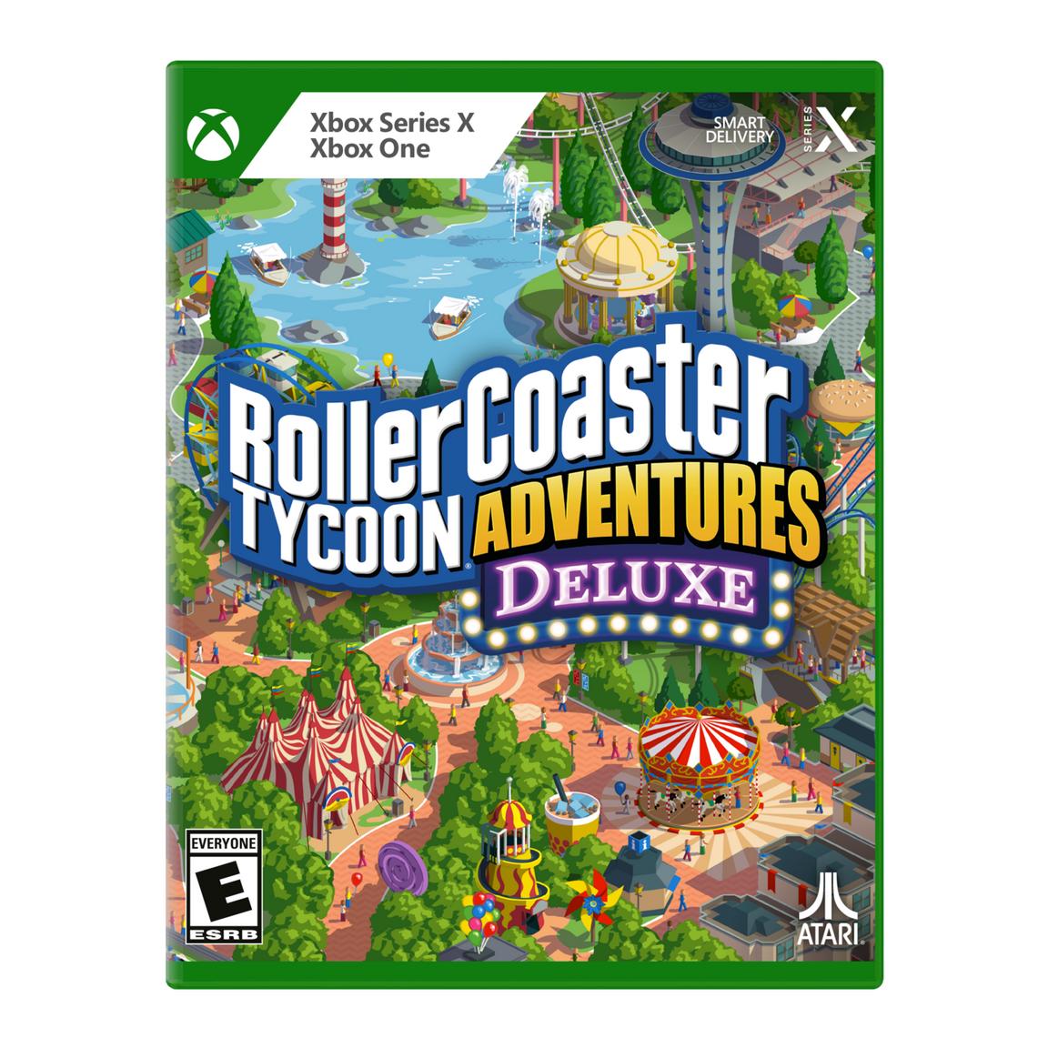 Видеоигра RollerCoaster Tycoon Adventures Deluxe - Xbox Series X, Xbox One карты theory11 green tycoon