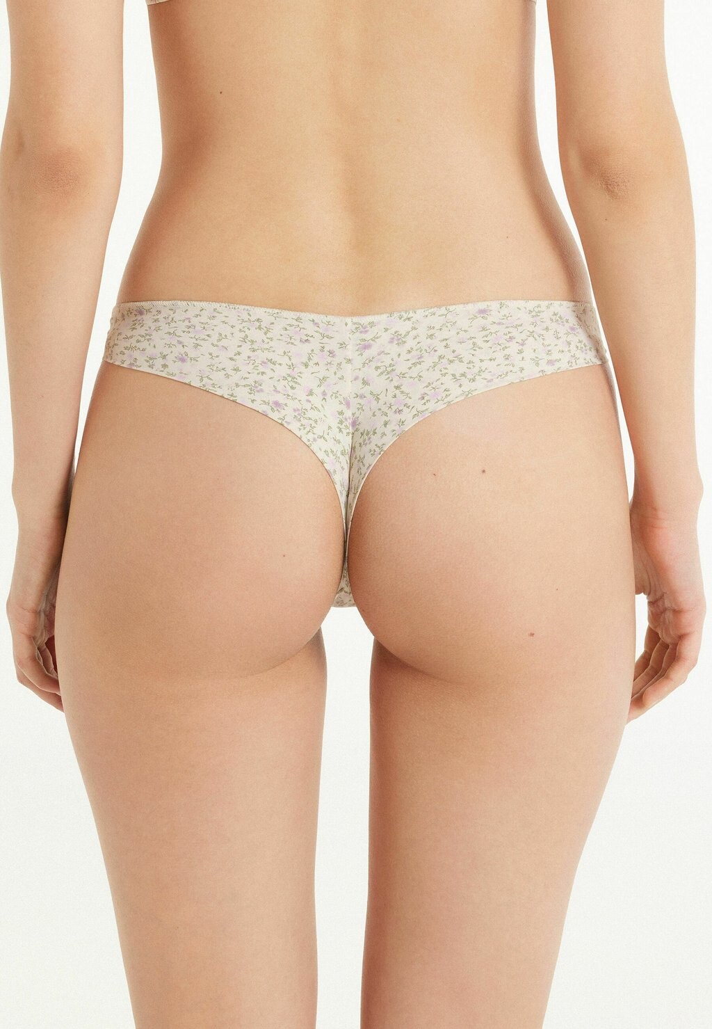 

Стринги BRAZILIAN PRINTED Tezenis, кремовый