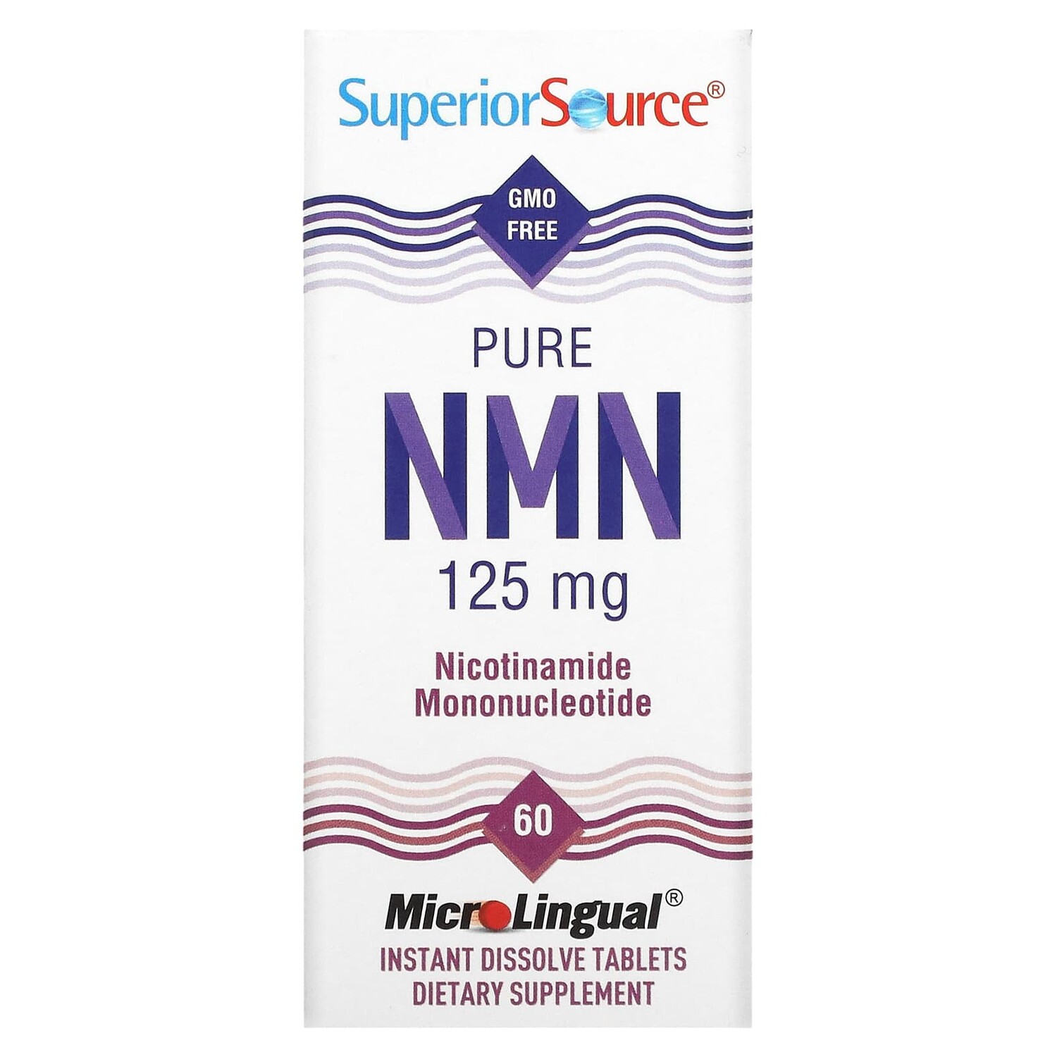 

Чистый NMN, 125 мг, 60 быстрорастворимых таблеток, Superior Source
