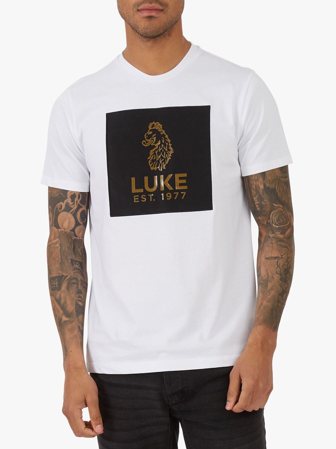 

Футболка с большой нашивкой Камбоджа LUKE 1977, белый