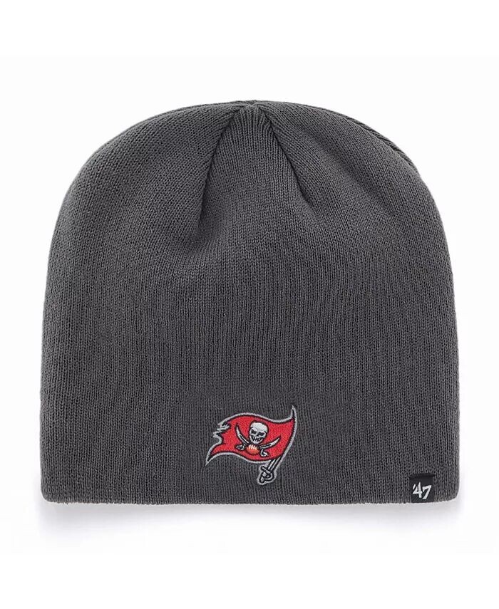 

Мужская графитовая вязаная шапка с логотипом Tampa Bay Buccaneers Primary '47 Brand, серый