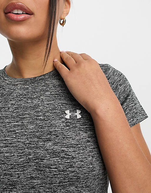 

Темно-серая меланжевая футболка с круглым вырезом Under Armour Tech, Серый