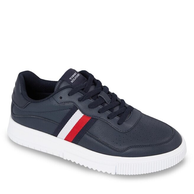 

Кроссовки Tommy Hilfiger SupercupLeather Stripes, темно-синий