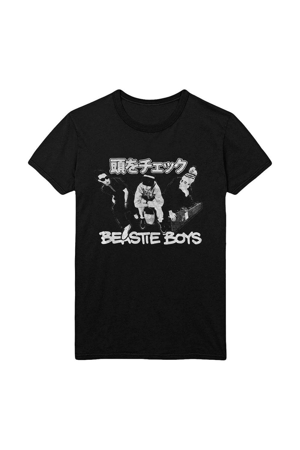 хлопковая футболка check your head beastie boys черный Хлопковая футболка Check Your Head Beastie Boys, черный