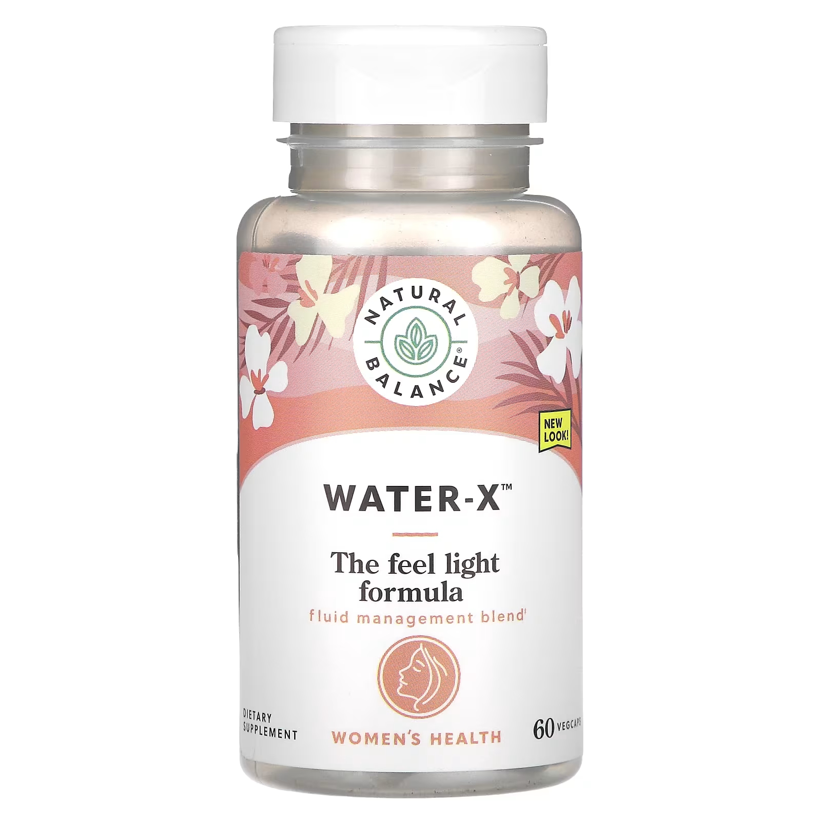 Пищевая добавка Natural Balance Water-X женское здоровье, 60 растительных капсул формула баланса жидкости natural balance bloat x 60 растительных капсул