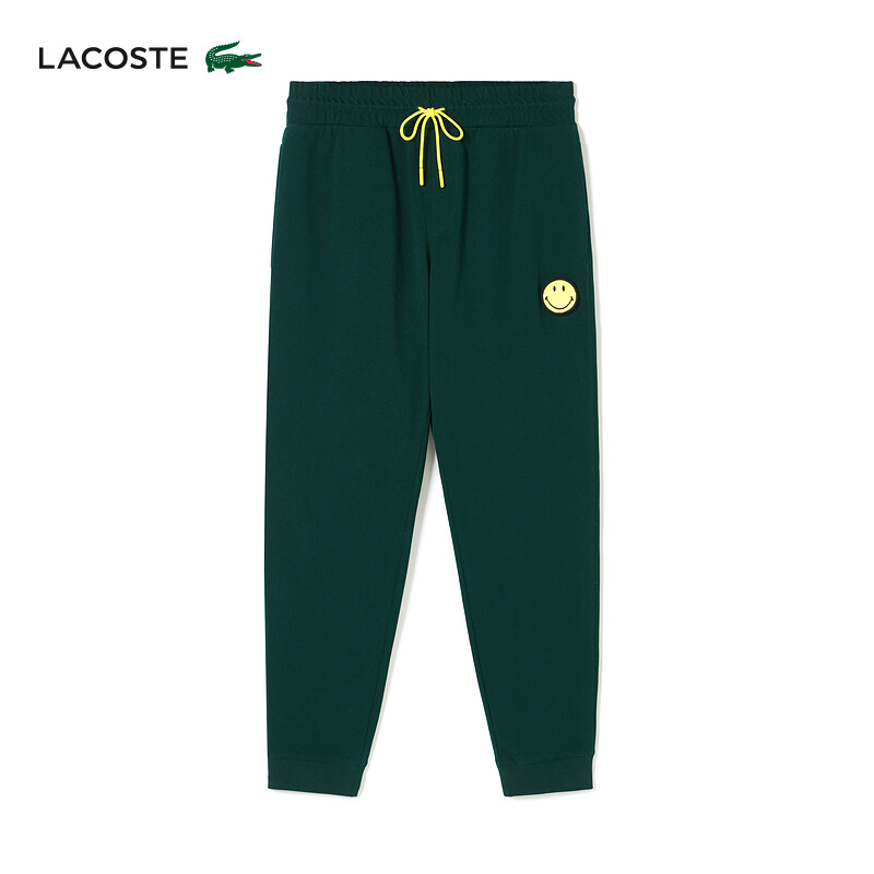 

Штаны мужские Lacoste × Smiley совместные, темно - зеленый