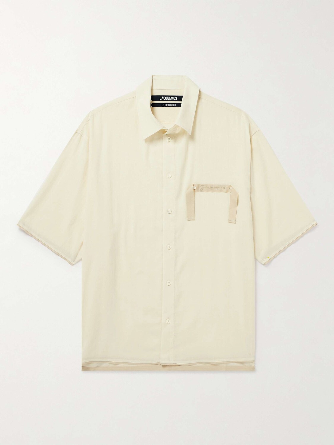 

Рубашка Cabri из хлопка и поплина с отделкой тесьмой JACQUEMUS, кремовый