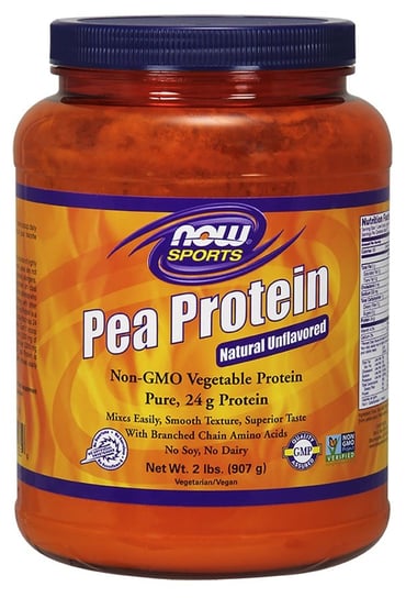 now foods спортивная серия гороховый протеин без добавок 907 г NOW Foods - Pea Protein, Гороховый протеин, без вкуса, порошок, 907 г Inna marka