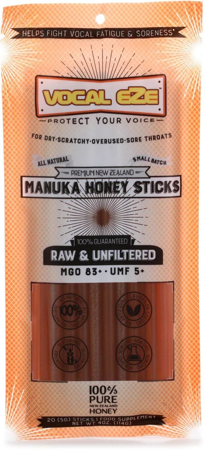 

Медовые палочки Vocal Eze Manuka (20 шт.)
