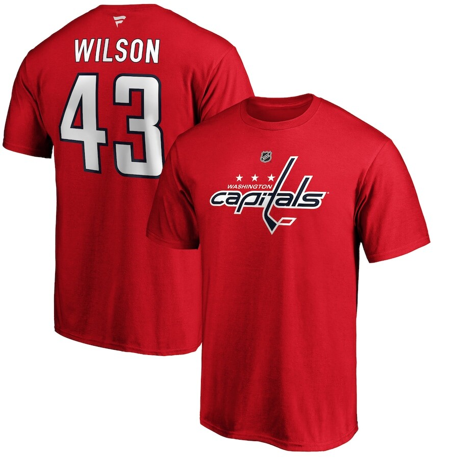 

Футболка с именем и номером Fanatics Branded Washington Capitals, красный