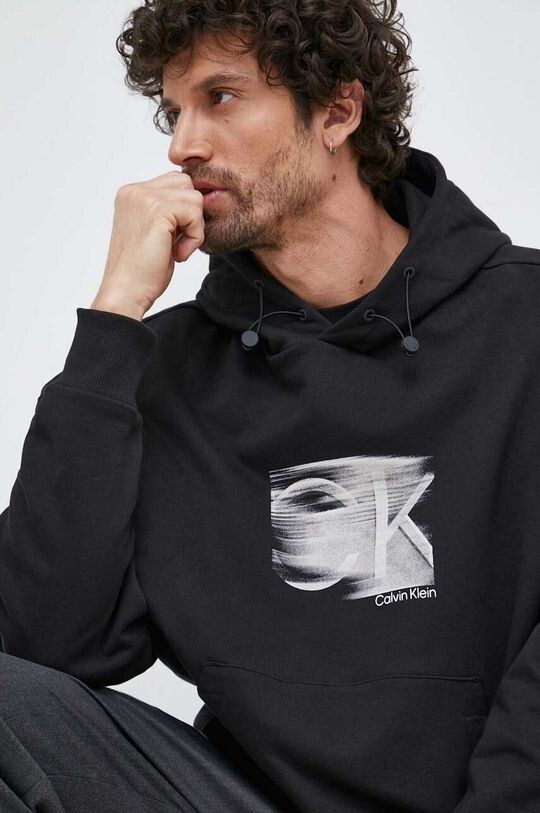 

Хлопковая толстовка Calvin Klein, черный