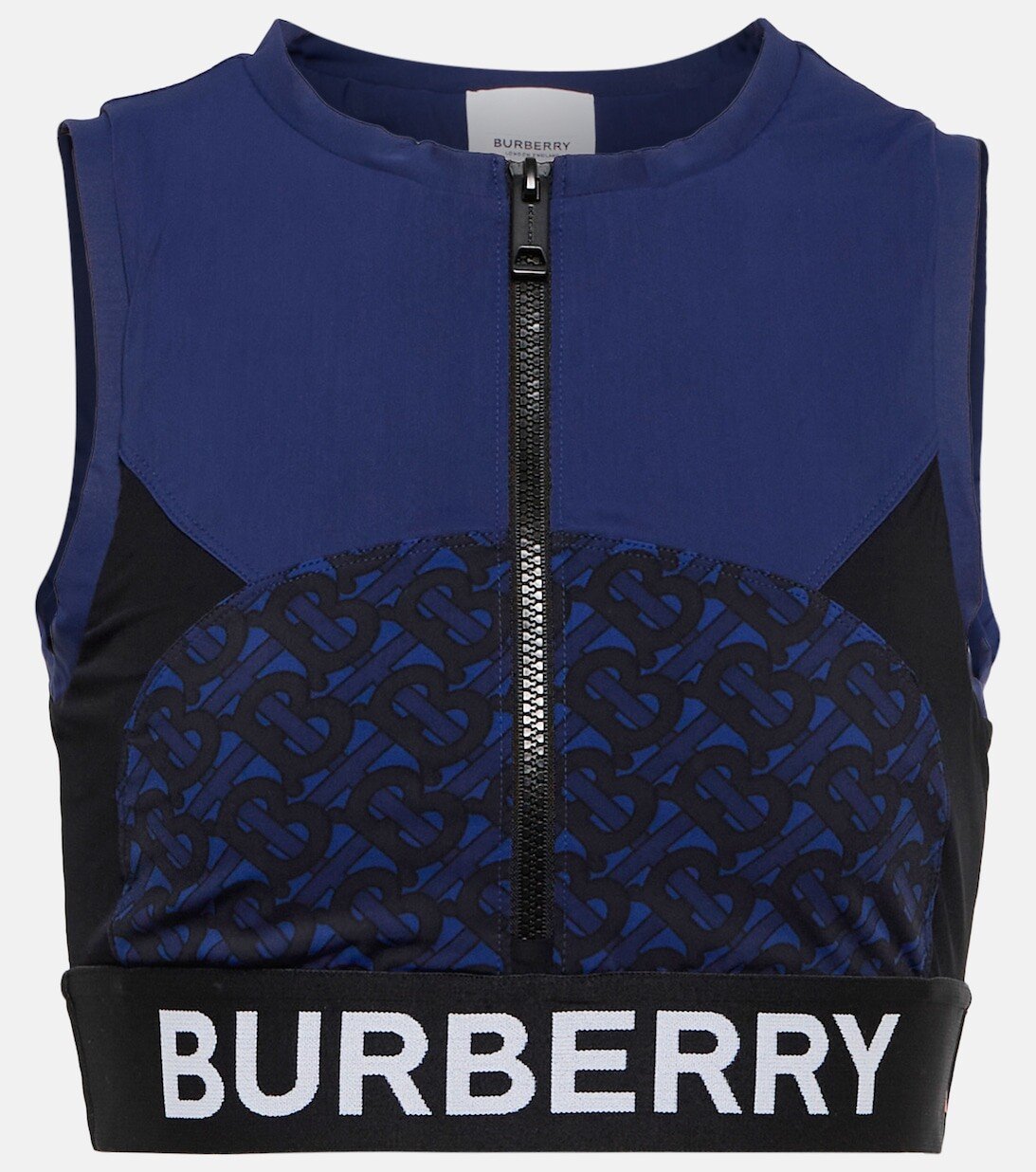 

Спортивный бюстгальтер с логотипом BURBERRY, синий