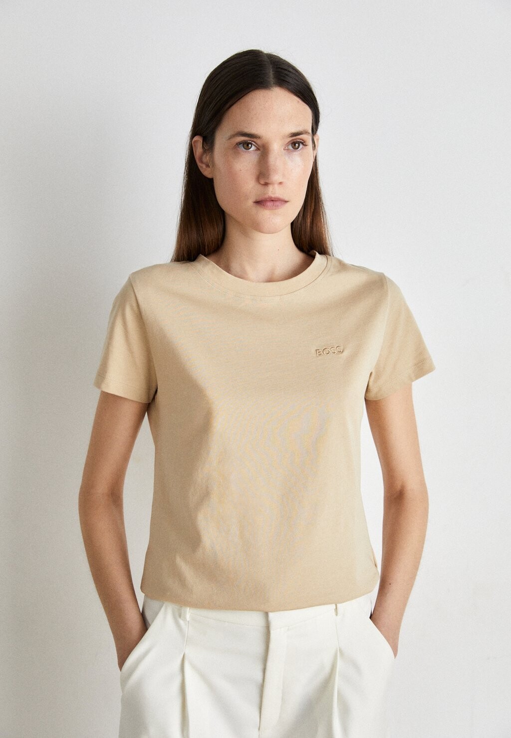 

Футболка базовая ESOGO BOSS, цвет medium beige