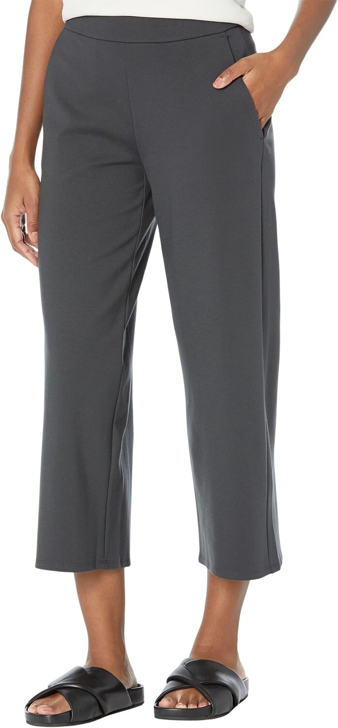

Миниатюрные широкие брюки до щиколотки Eileen Fisher, цвет Graphite