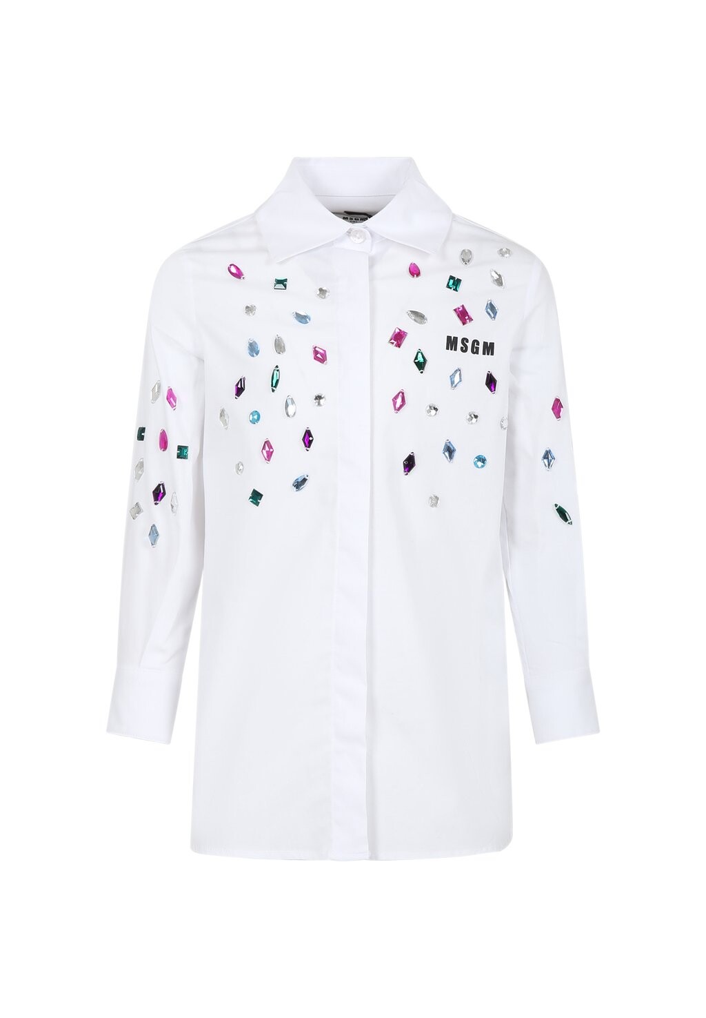 

Платье-рубашка MSGM, белое
