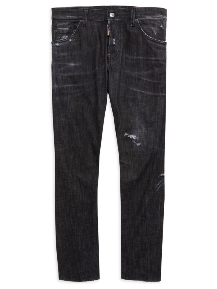 Порванные джинсы Dsquared2, черный