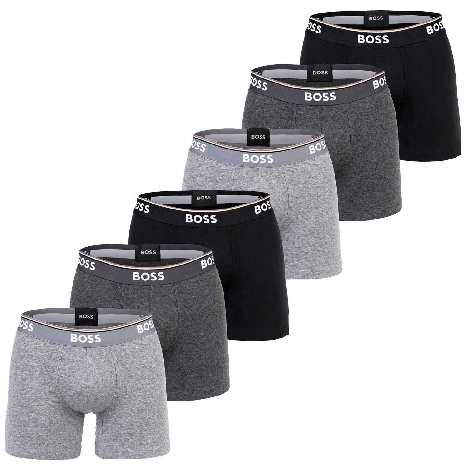 

Боксеры BOSS Boxershort 6 шт, серый